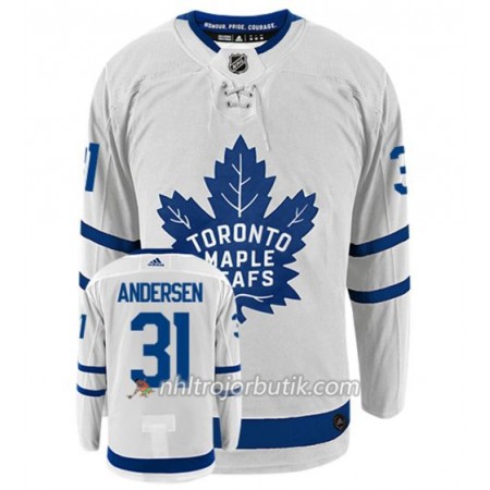 Män Ishockey Toronto Maple Leafs Tröja FREDERIK ANDERSEN 31 Adidas Vit Authentic